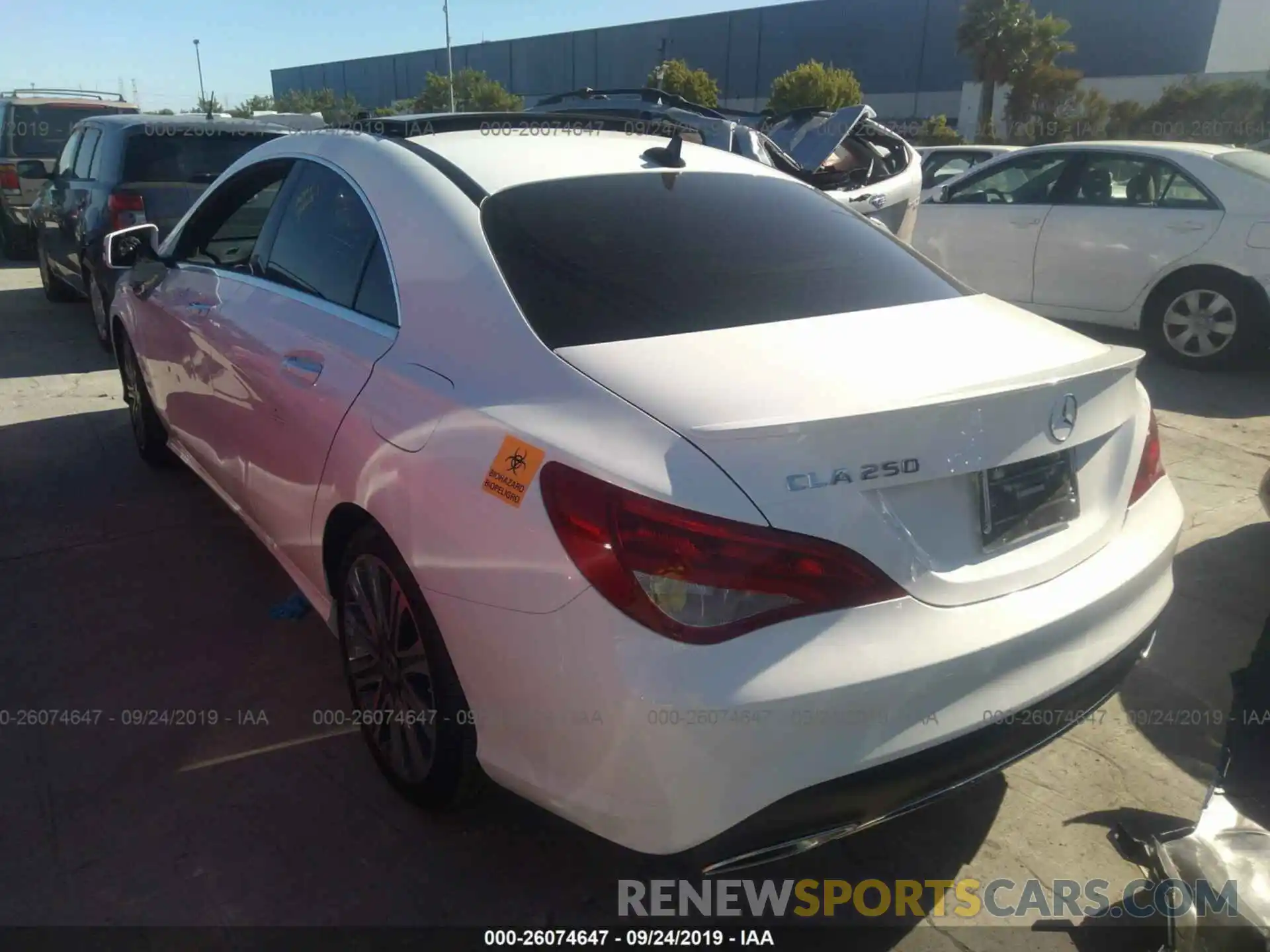 3 Photograph of a damaged car WDDSJ4EB3KN705829 MERCEDES-BENZ CLA 2019