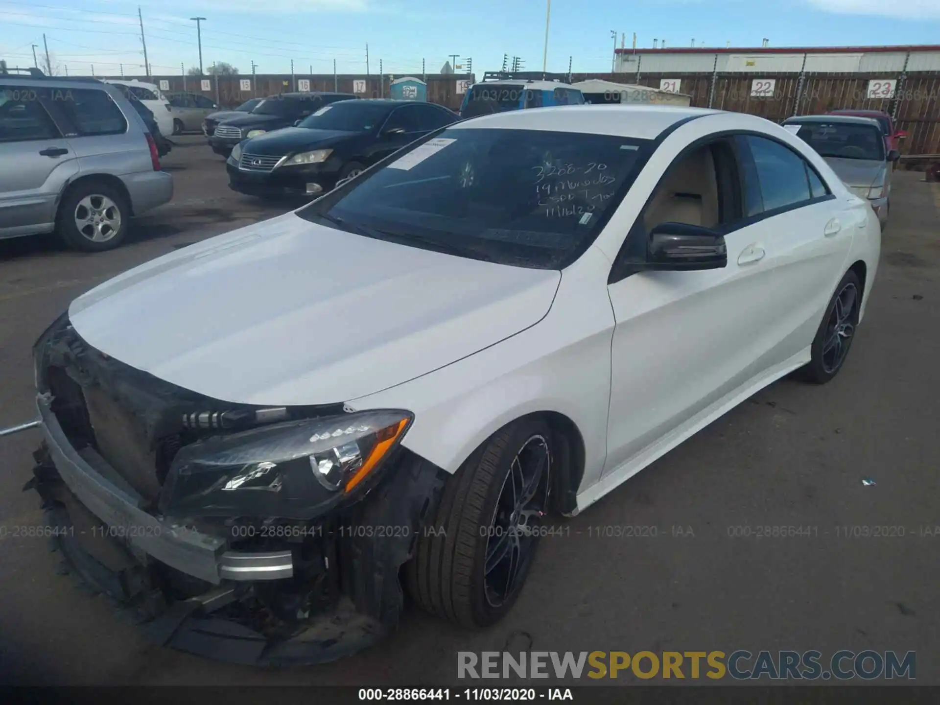 2 Photograph of a damaged car WDDSJ4EB3KN721464 MERCEDES-BENZ CLA 2019