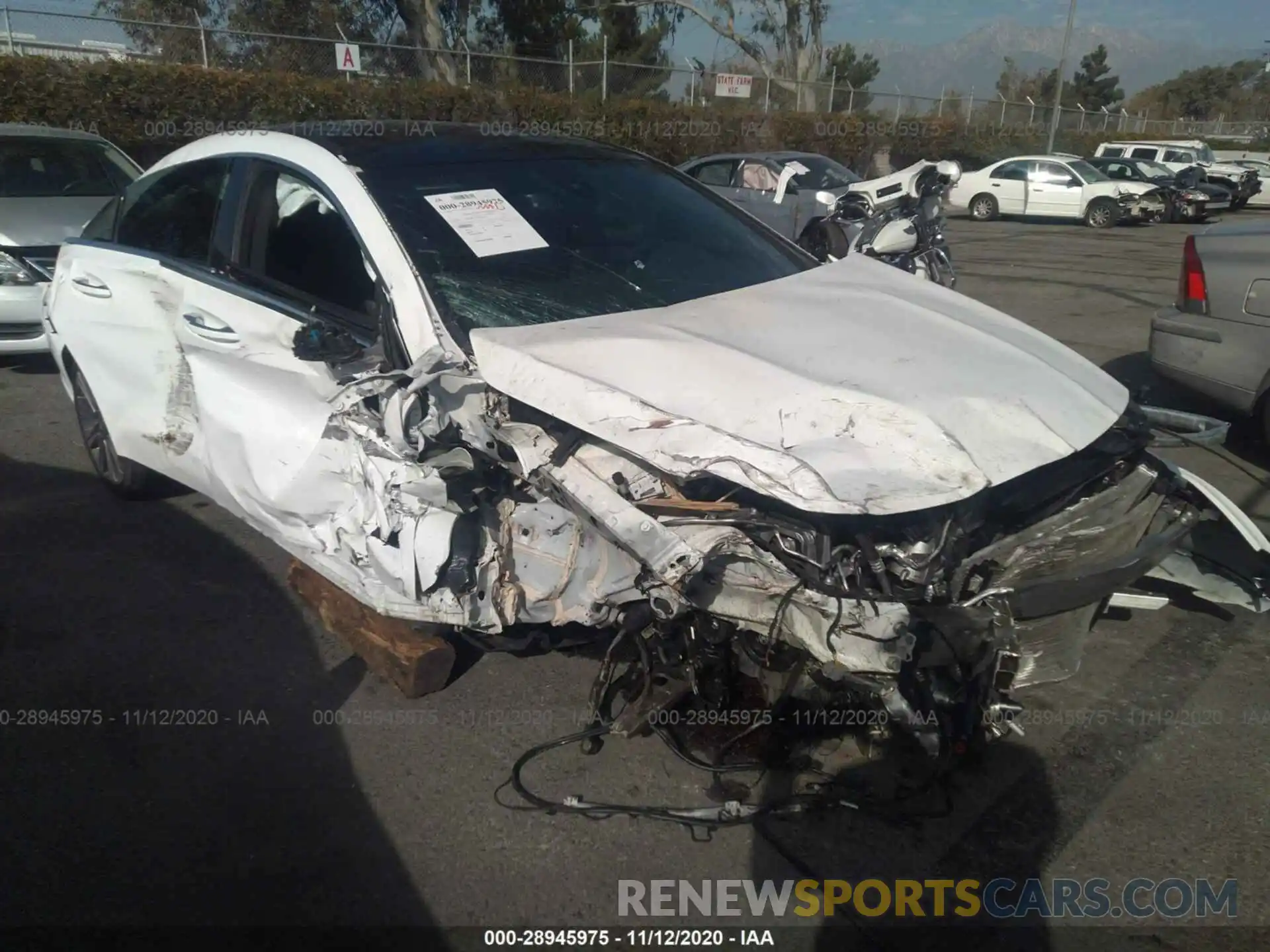 1 Photograph of a damaged car WDDSJ4EB3KN721593 MERCEDES-BENZ CLA 2019