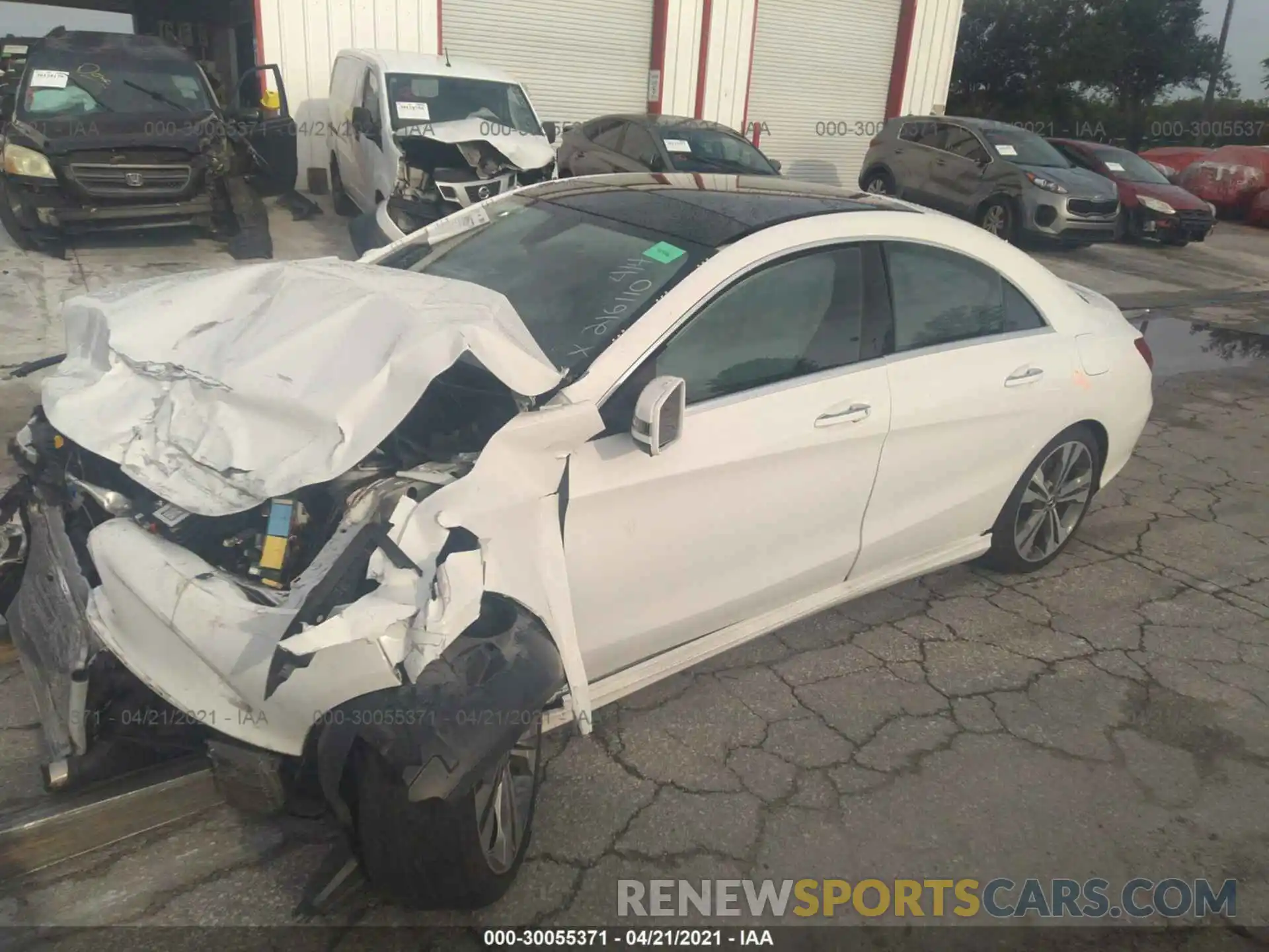 2 Photograph of a damaged car WDDSJ4EB3KN743173 MERCEDES-BENZ CLA 2019