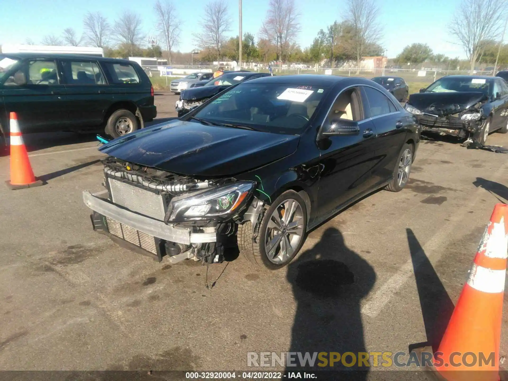 2 Photograph of a damaged car WDDSJ4EB4KN720842 MERCEDES-BENZ CLA 2019