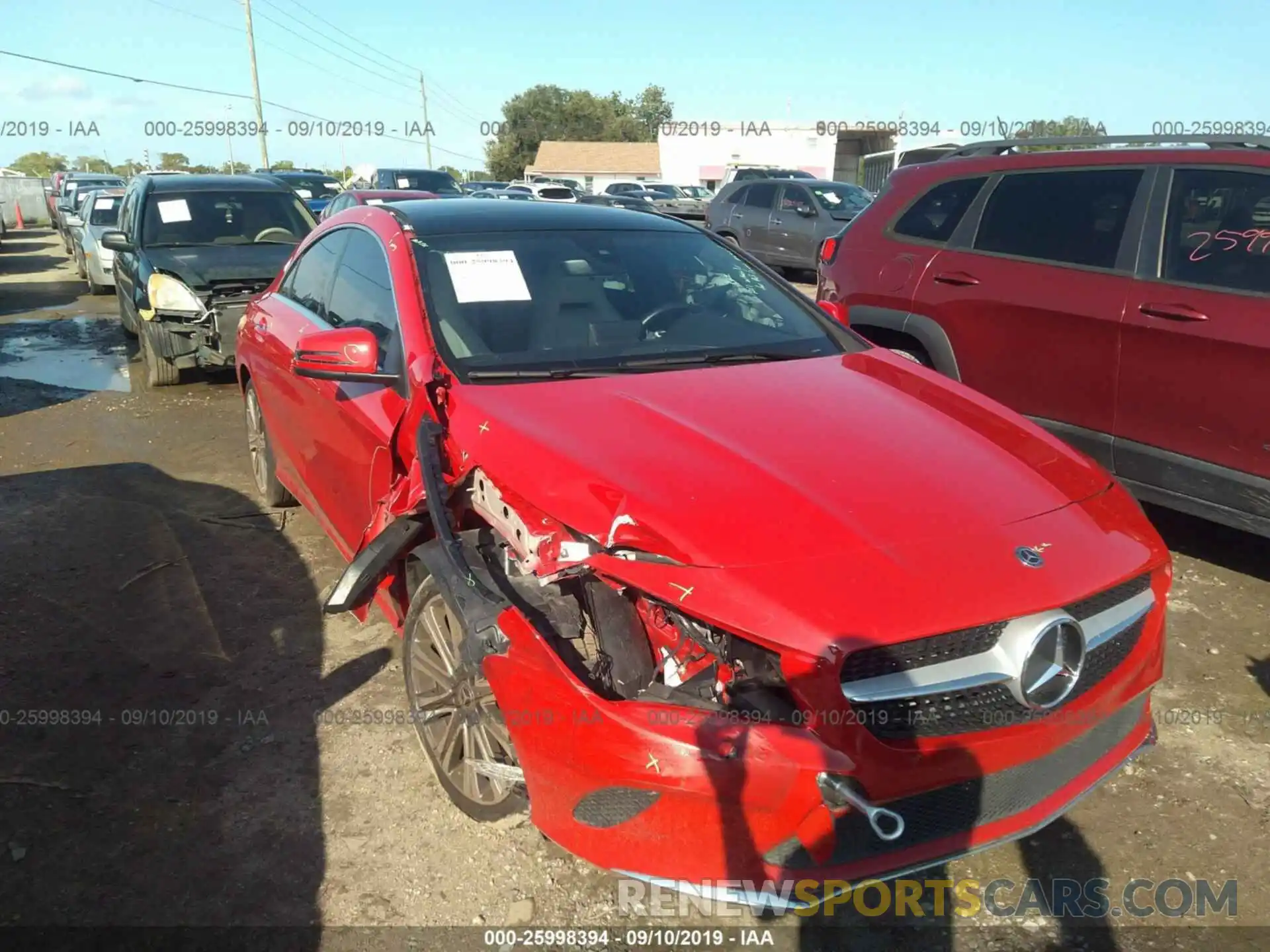 1 Photograph of a damaged car WDDSJ4EB4KN727239 MERCEDES-BENZ CLA 2019