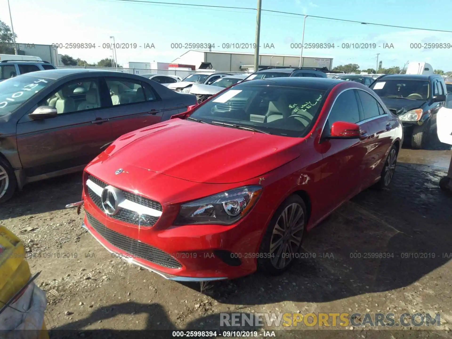 2 Фотография поврежденного автомобиля WDDSJ4EB4KN727239 MERCEDES-BENZ CLA 2019