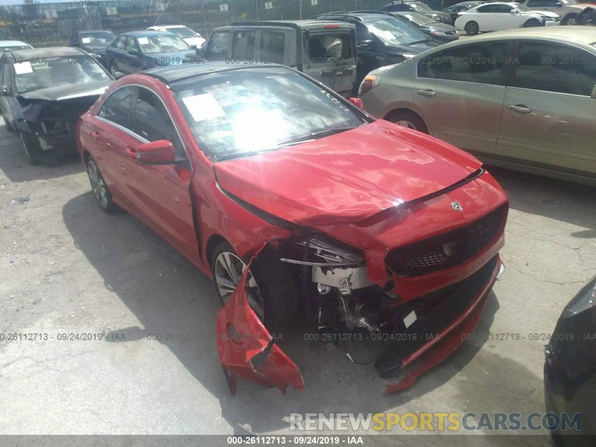 1 Photograph of a damaged car WDDSJ4EB4KN751279 MERCEDES-BENZ CLA 2019