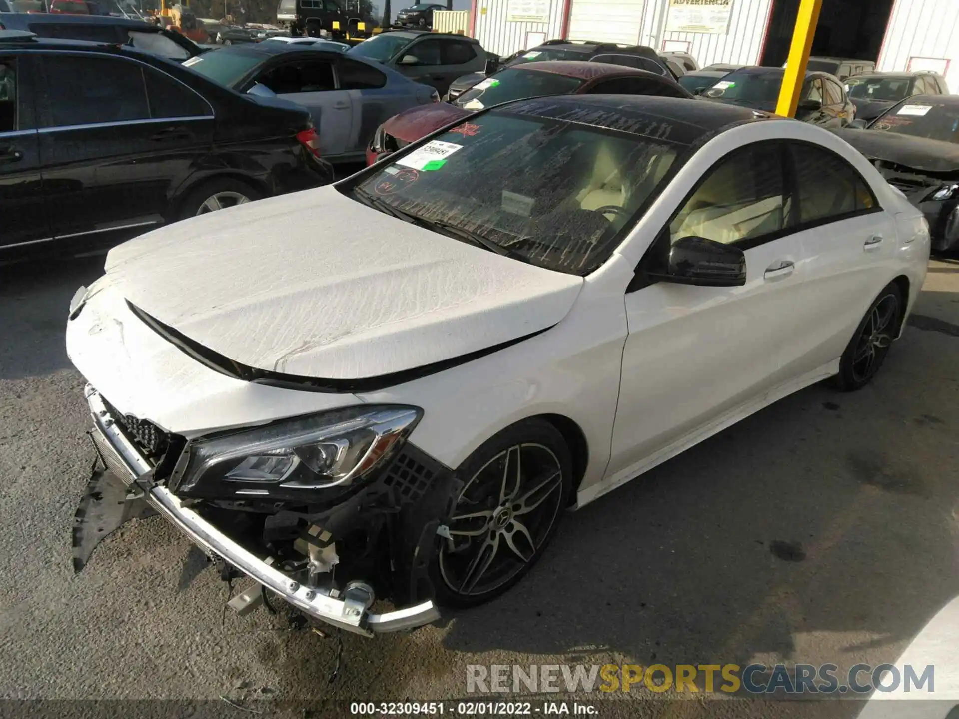 2 Photograph of a damaged car WDDSJ4EB4KN776716 MERCEDES-BENZ CLA 2019