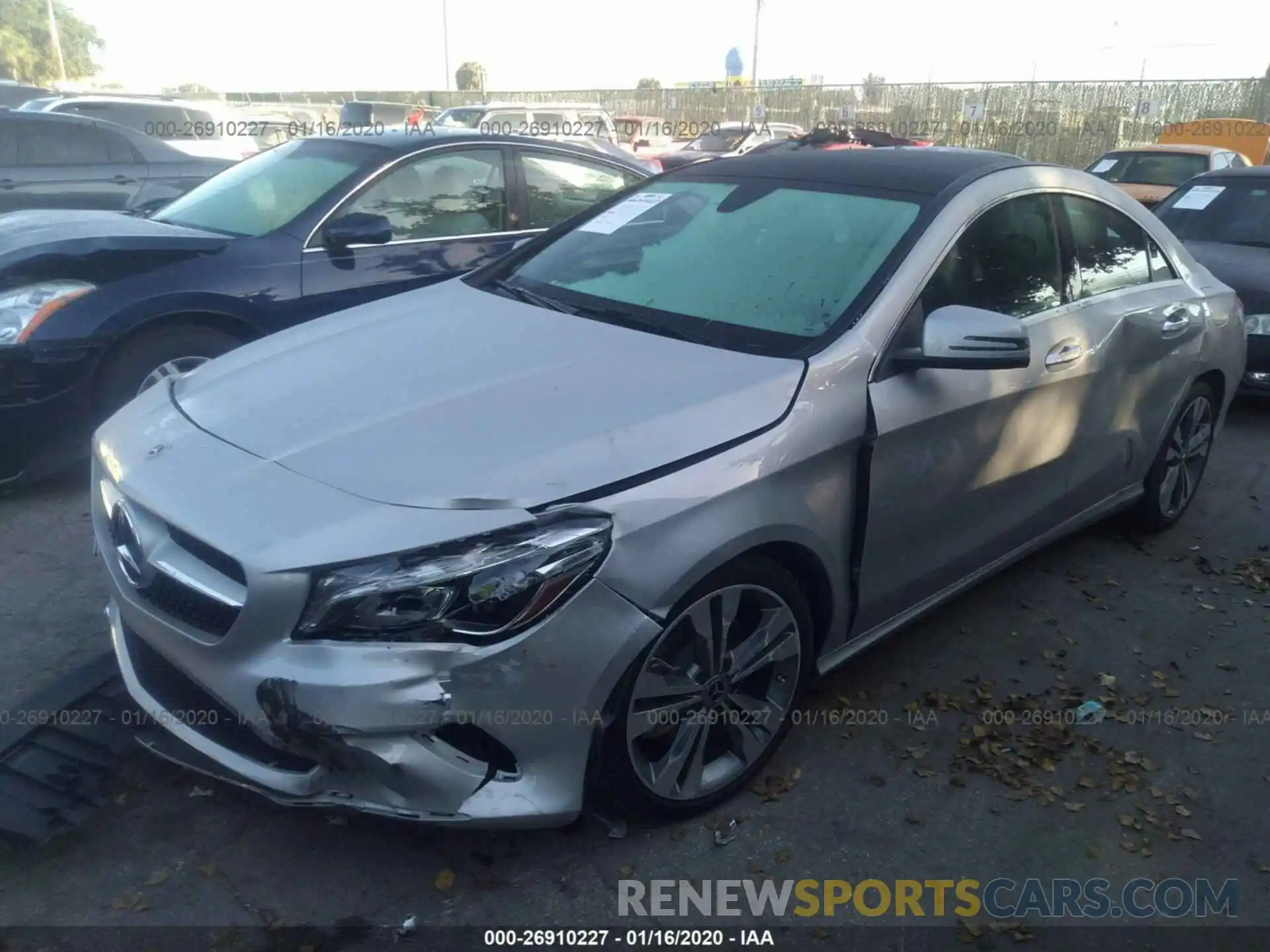 2 Фотография поврежденного автомобиля WDDSJ4EB5KN711860 MERCEDES-BENZ CLA 2019