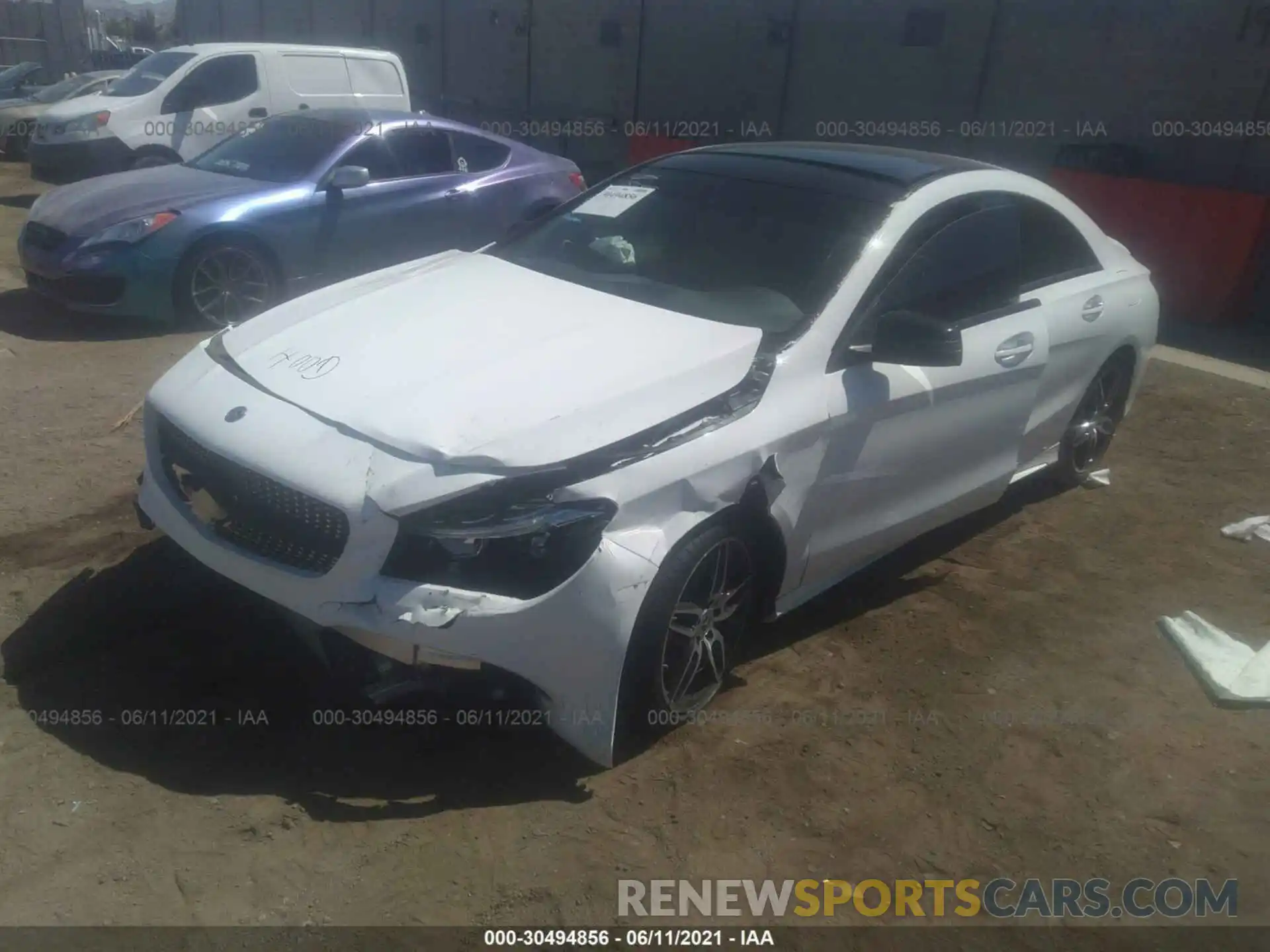 2 Photograph of a damaged car WDDSJ4EB5KN733969 MERCEDES-BENZ CLA 2019