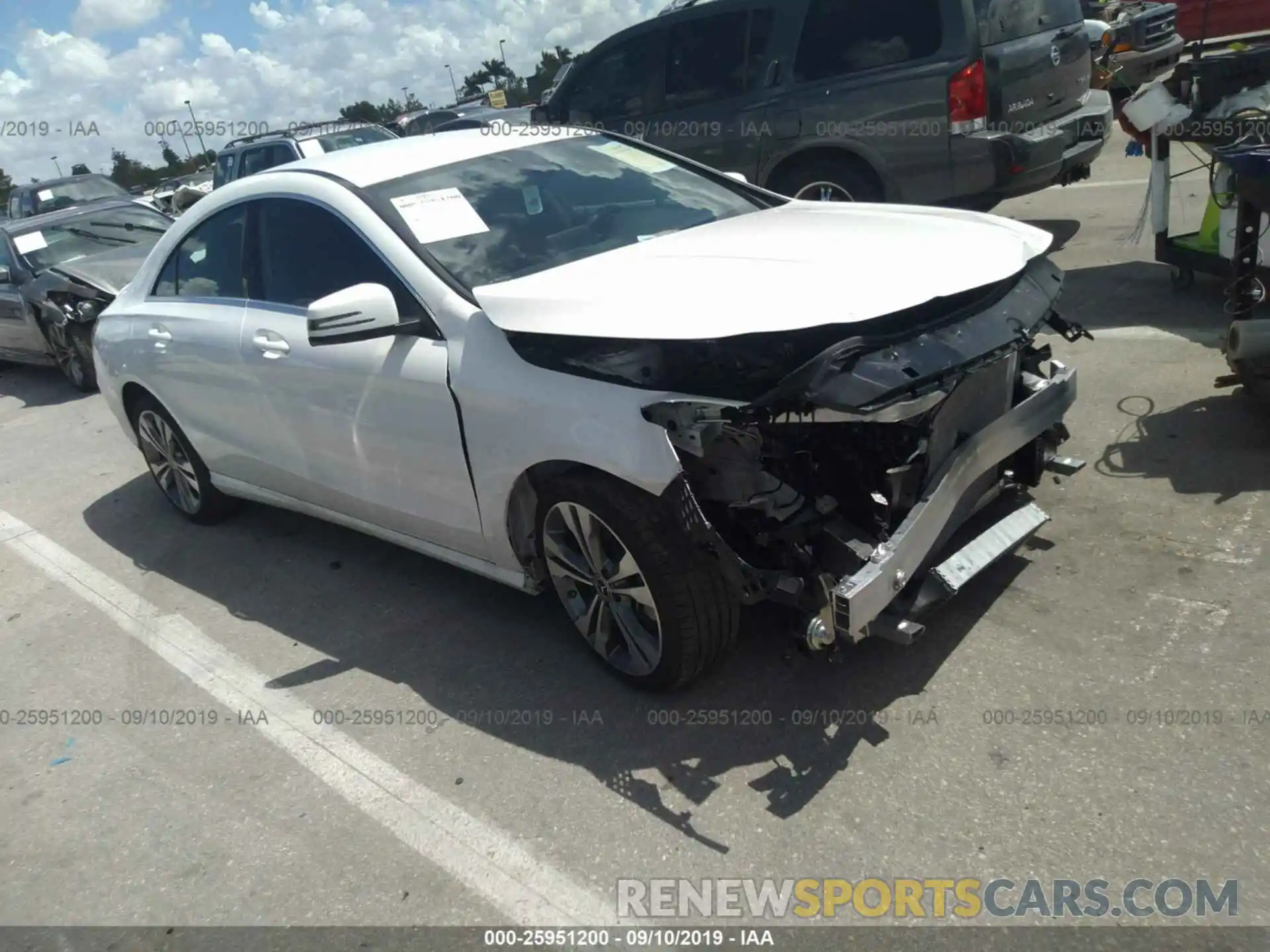 1 Photograph of a damaged car WDDSJ4EB5KN739335 MERCEDES-BENZ CLA 2019