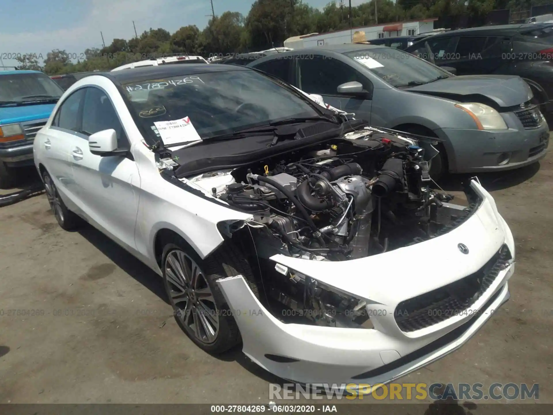 1 Photograph of a damaged car WDDSJ4EB5KN771136 MERCEDES-BENZ CLA 2019