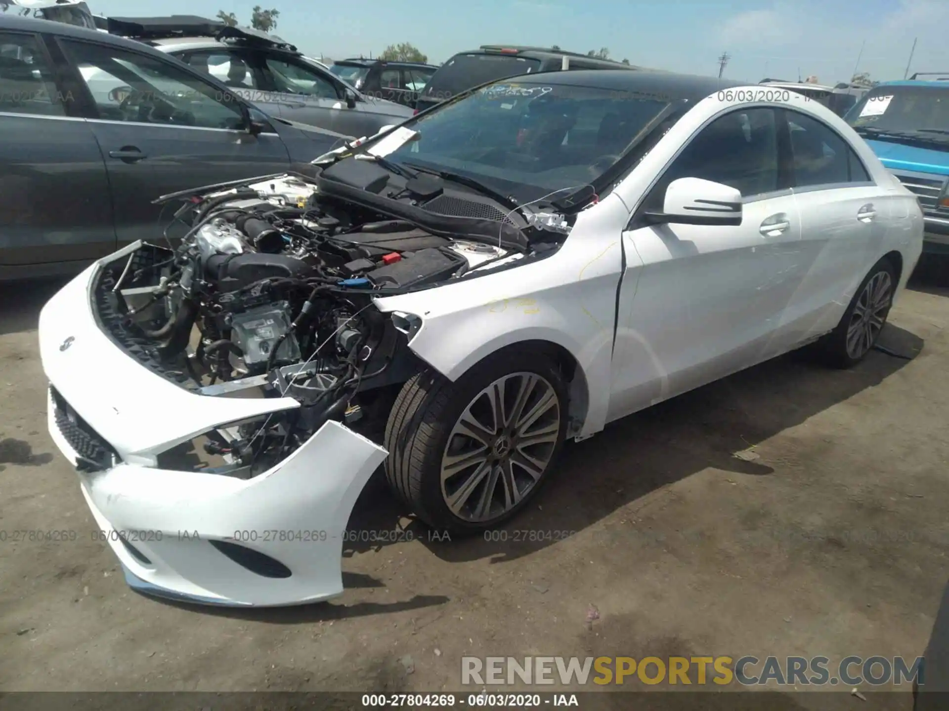 2 Photograph of a damaged car WDDSJ4EB5KN771136 MERCEDES-BENZ CLA 2019