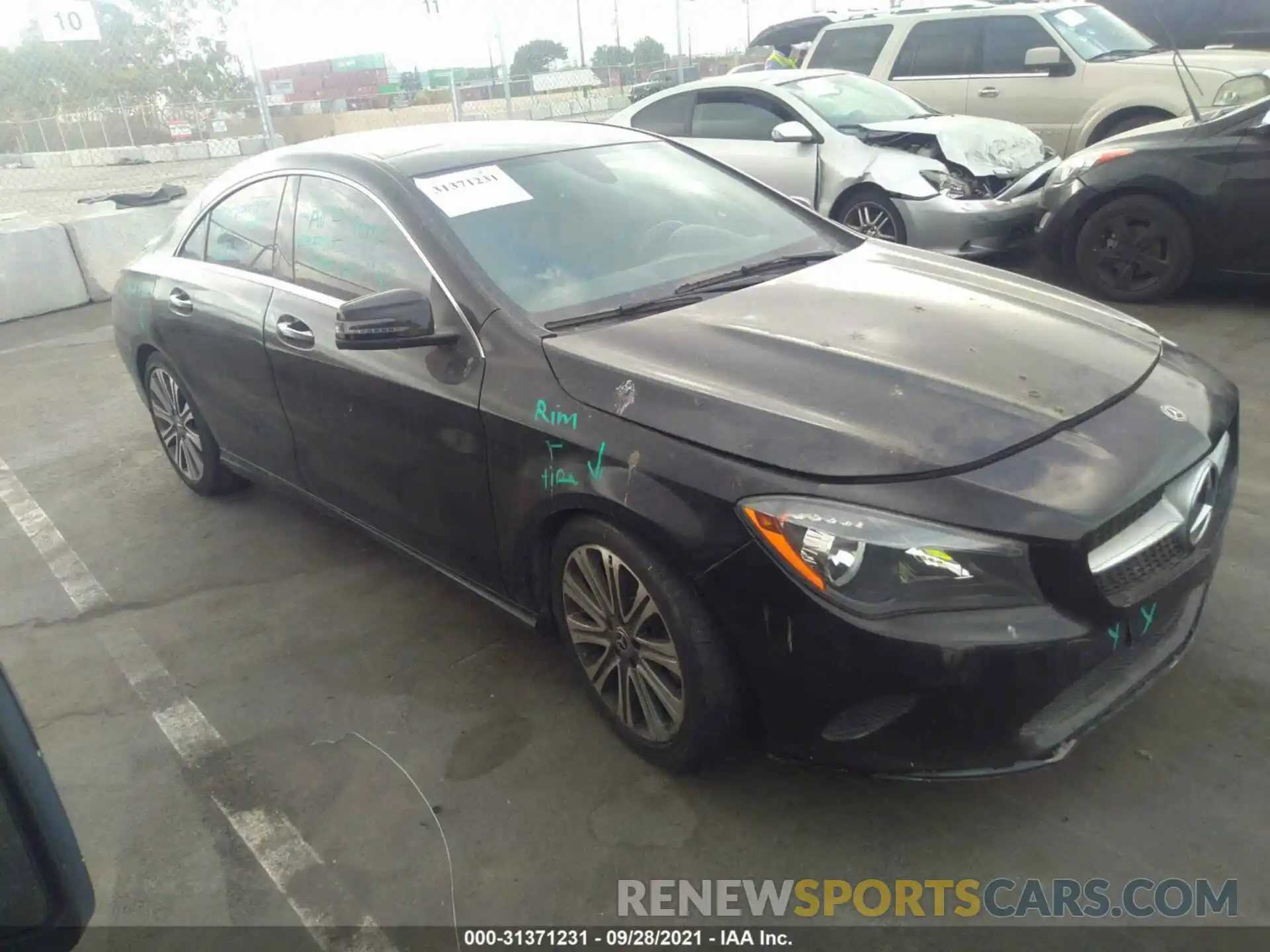 1 Photograph of a damaged car WDDSJ4EB6KN721622 MERCEDES-BENZ CLA 2019