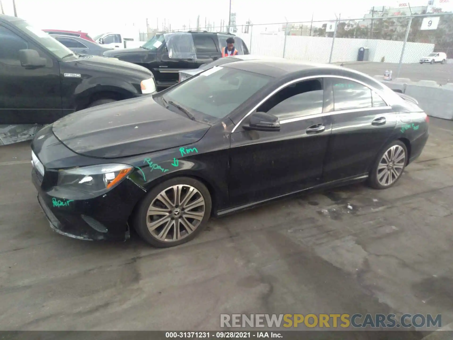 2 Photograph of a damaged car WDDSJ4EB6KN721622 MERCEDES-BENZ CLA 2019