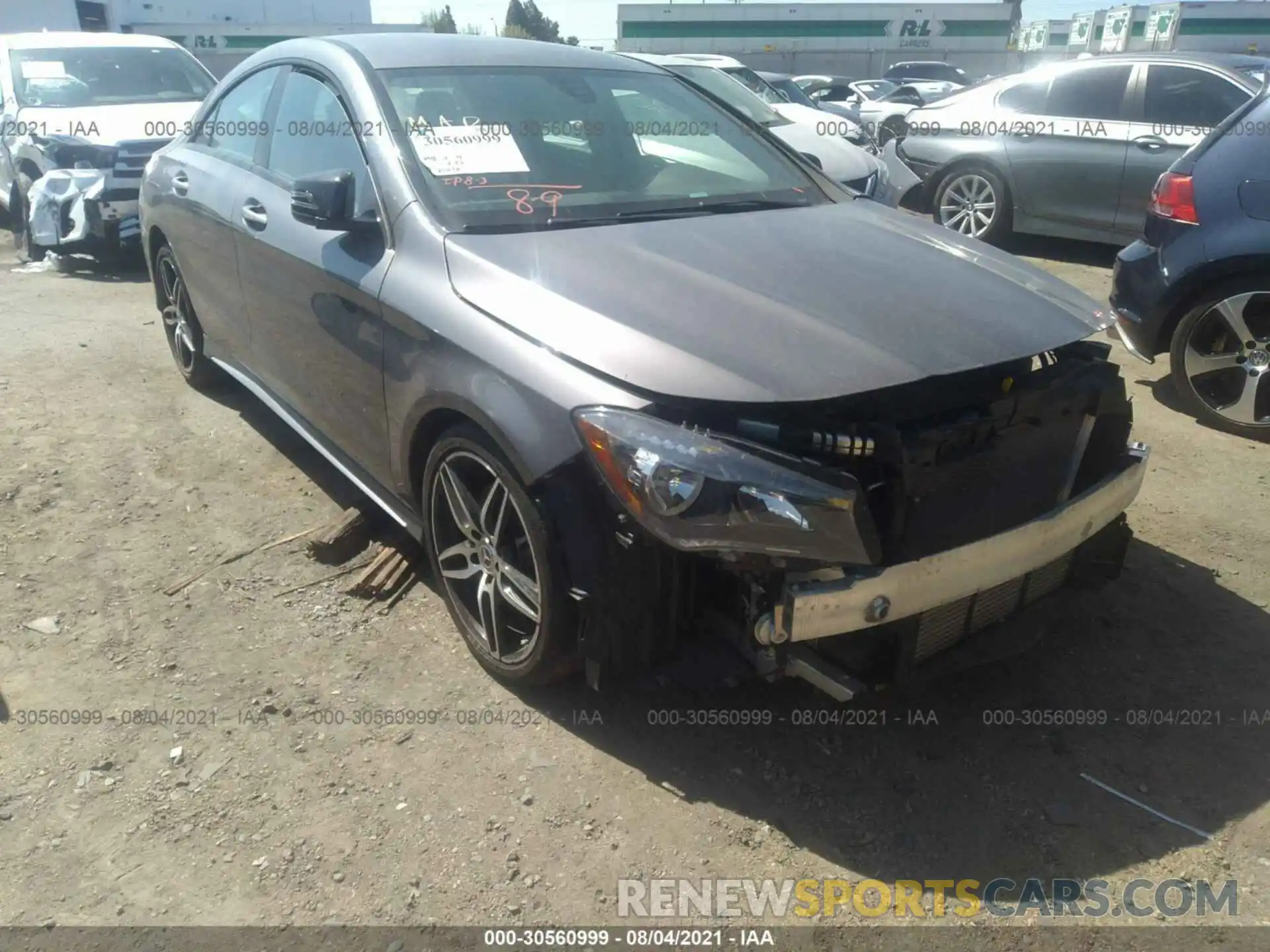 1 Photograph of a damaged car WDDSJ4EB6KN723385 MERCEDES-BENZ CLA 2019