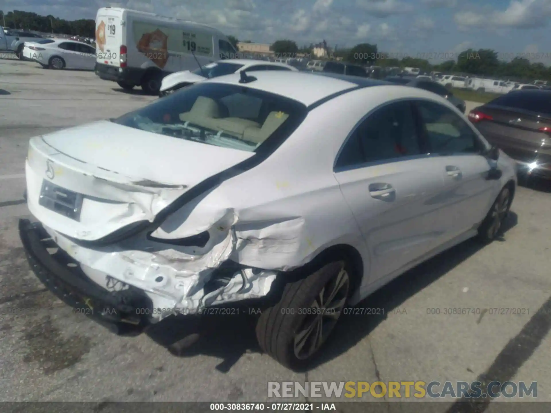 4 Photograph of a damaged car WDDSJ4EB6KN740199 MERCEDES-BENZ CLA 2019