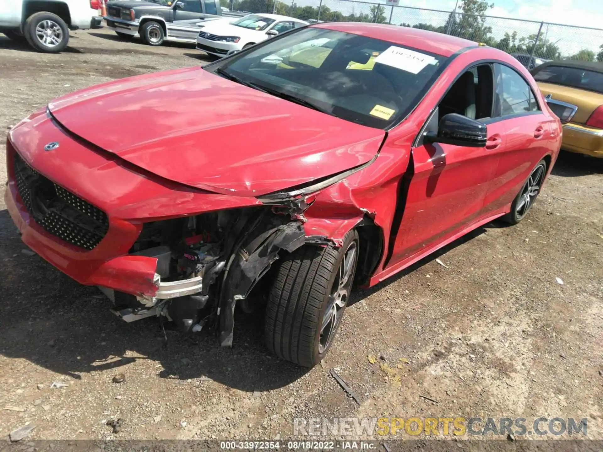 2 Photograph of a damaged car WDDSJ4EB6KN761408 MERCEDES-BENZ CLA 2019