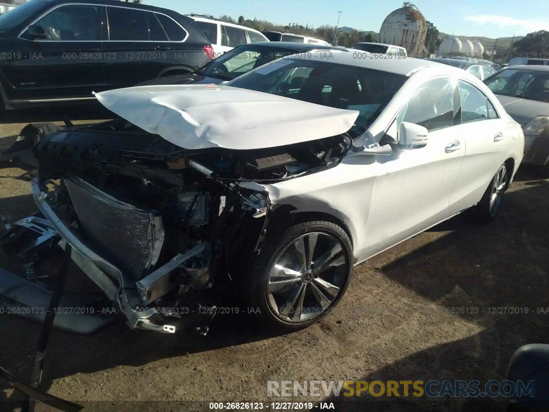 2 Photograph of a damaged car WDDSJ4EB6KN774305 MERCEDES-BENZ CLA 2019