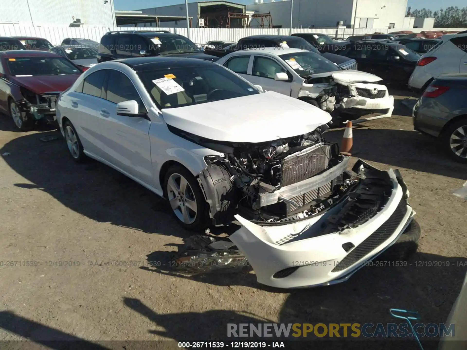 1 Photograph of a damaged car WDDSJ4EB7KN704098 MERCEDES-BENZ CLA 2019