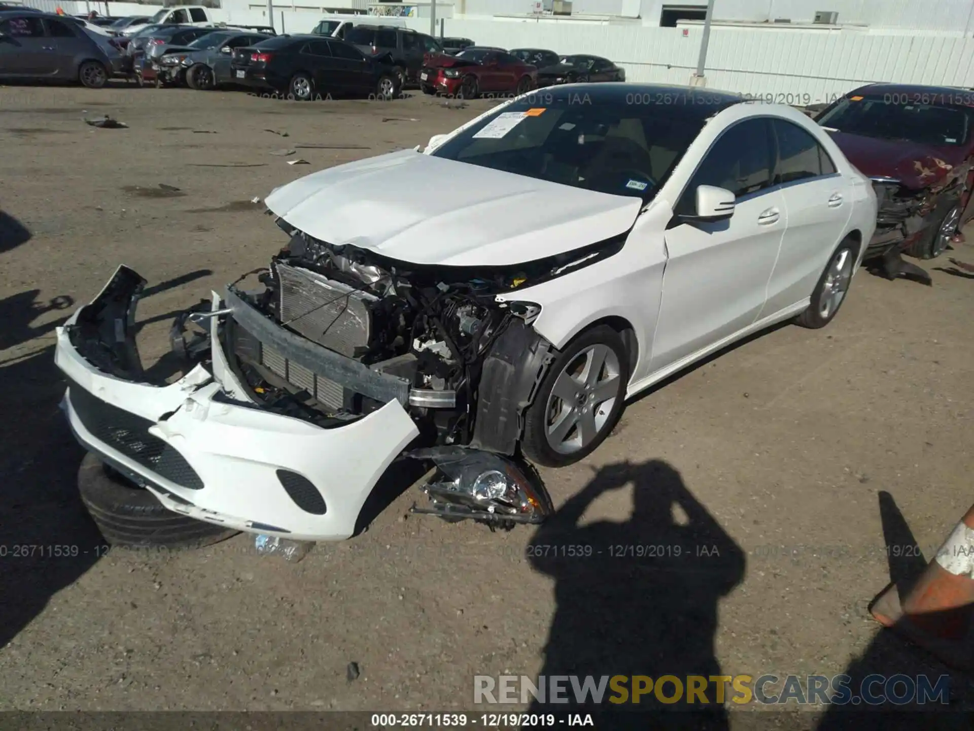 2 Photograph of a damaged car WDDSJ4EB7KN704098 MERCEDES-BENZ CLA 2019