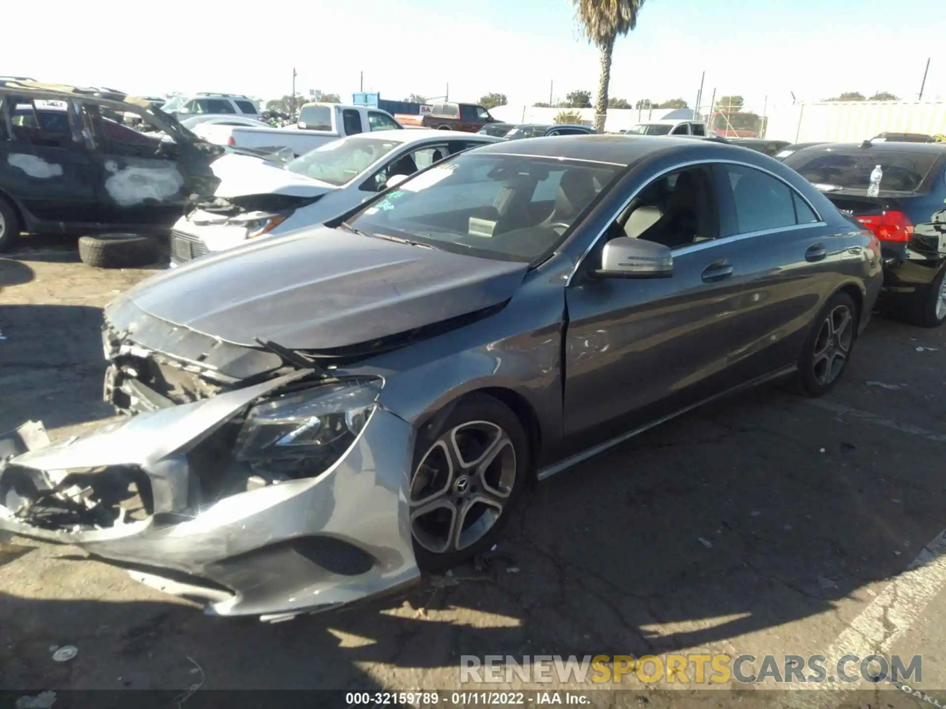 2 Photograph of a damaged car WDDSJ4EB7KN711598 MERCEDES-BENZ CLA 2019