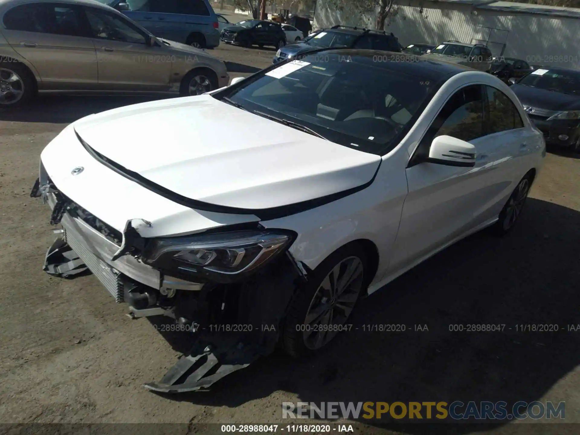 2 Photograph of a damaged car WDDSJ4EB7KN711925 MERCEDES-BENZ CLA 2019