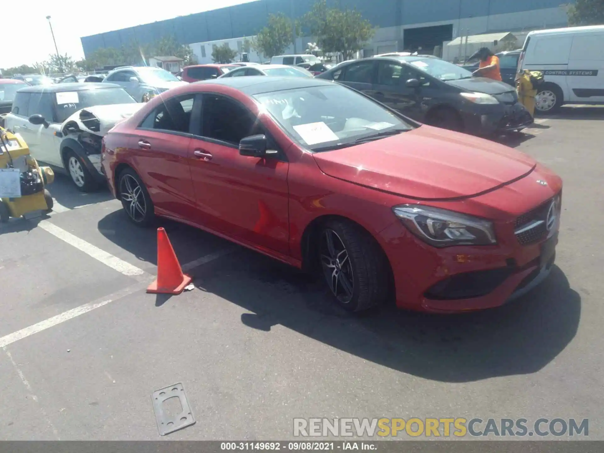 1 Photograph of a damaged car WDDSJ4EB7KN741796 MERCEDES-BENZ CLA 2019