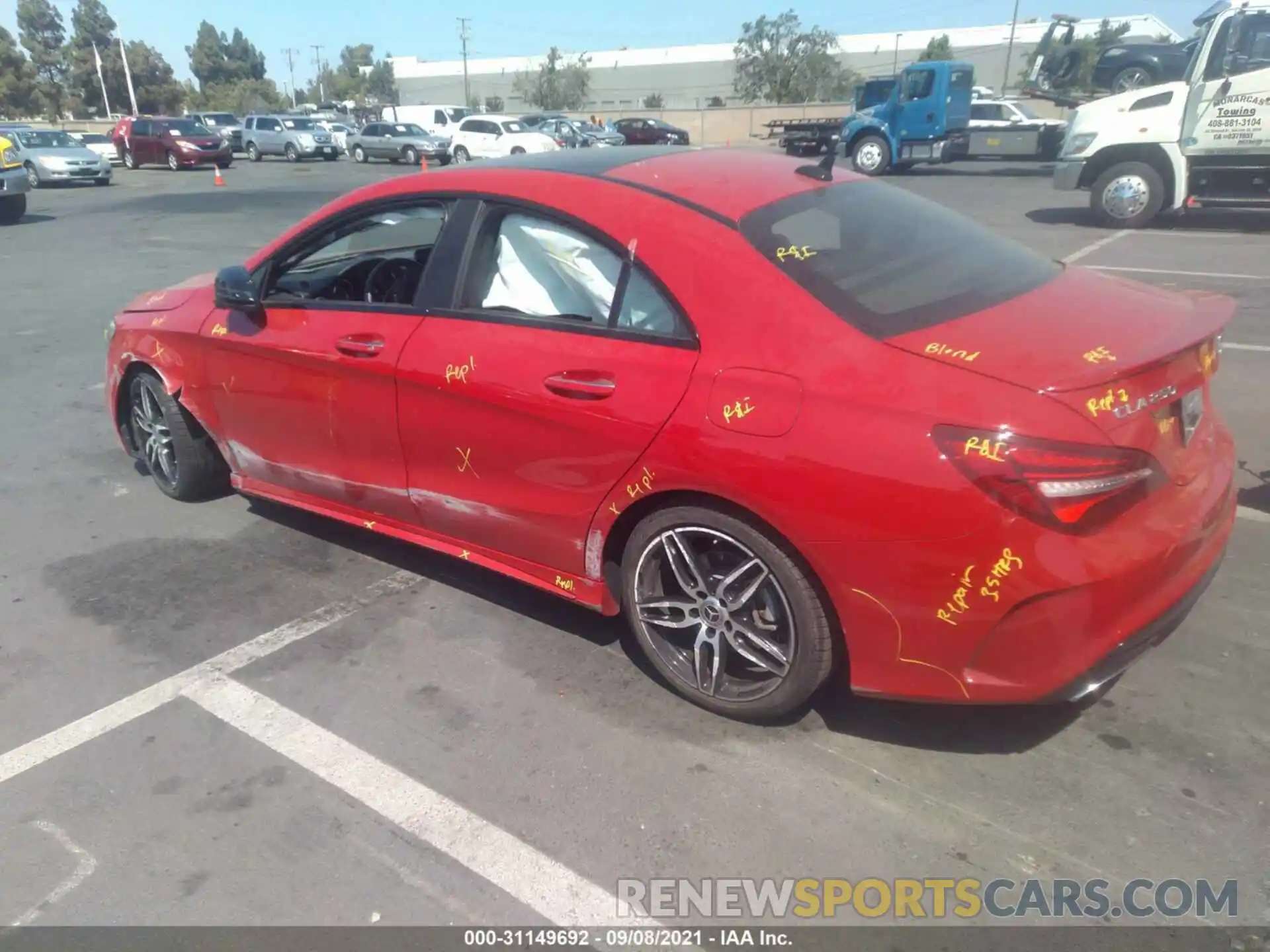 3 Photograph of a damaged car WDDSJ4EB7KN741796 MERCEDES-BENZ CLA 2019