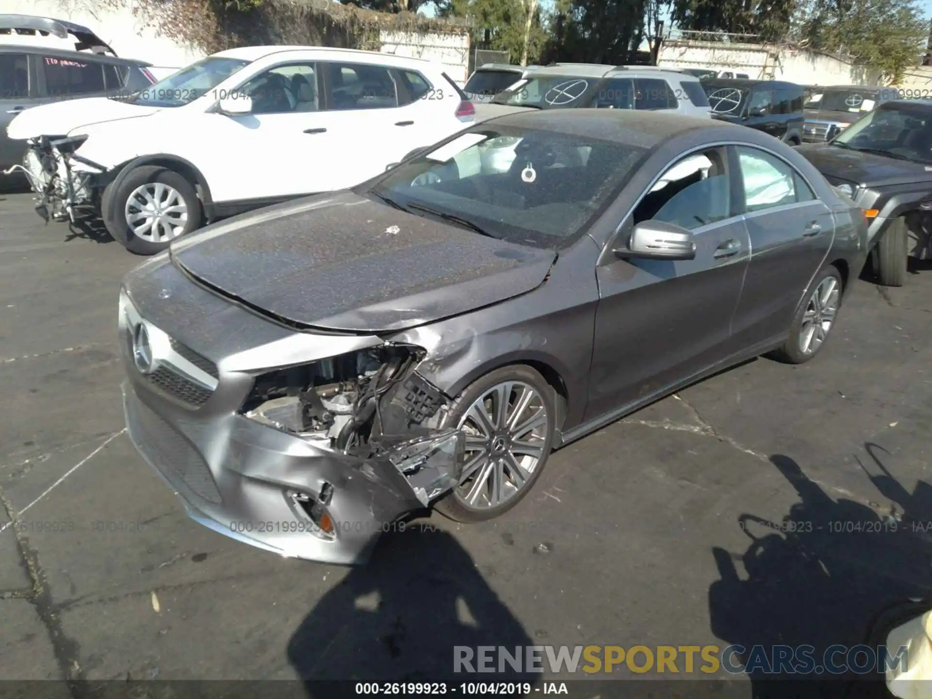 2 Photograph of a damaged car WDDSJ4EB7KN776144 MERCEDES-BENZ CLA 2019