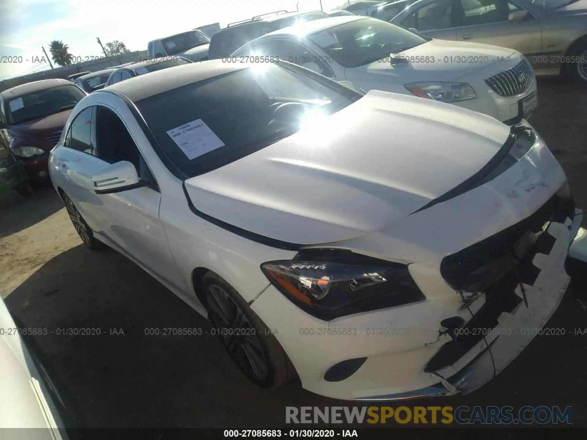 1 Photograph of a damaged car WDDSJ4EB8KN719466 MERCEDES-BENZ CLA 2019