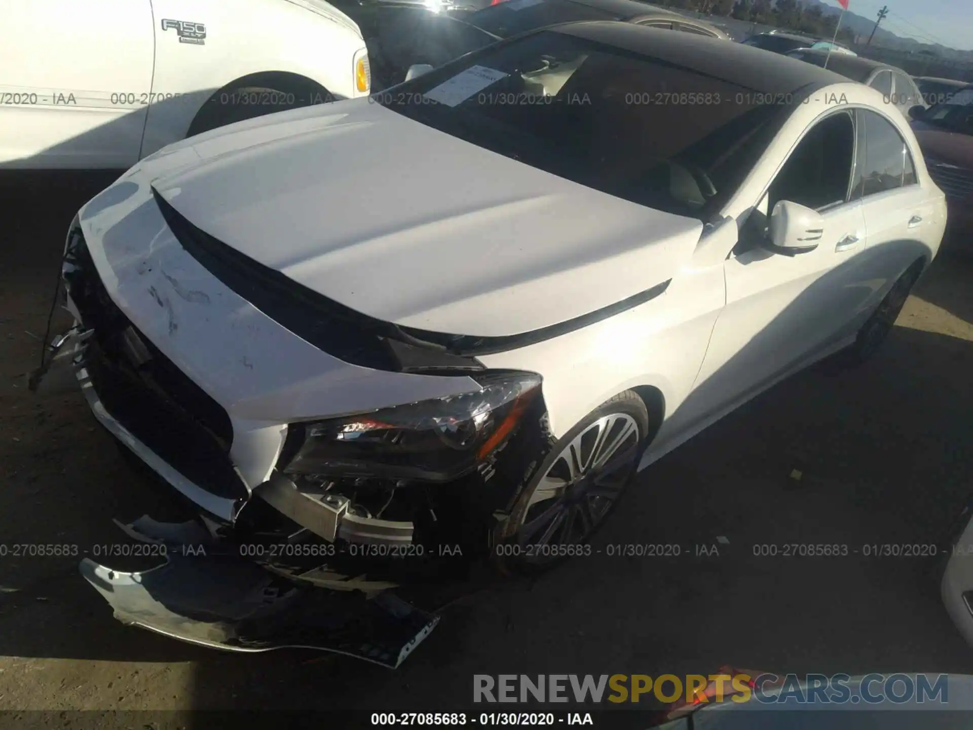 2 Photograph of a damaged car WDDSJ4EB8KN719466 MERCEDES-BENZ CLA 2019