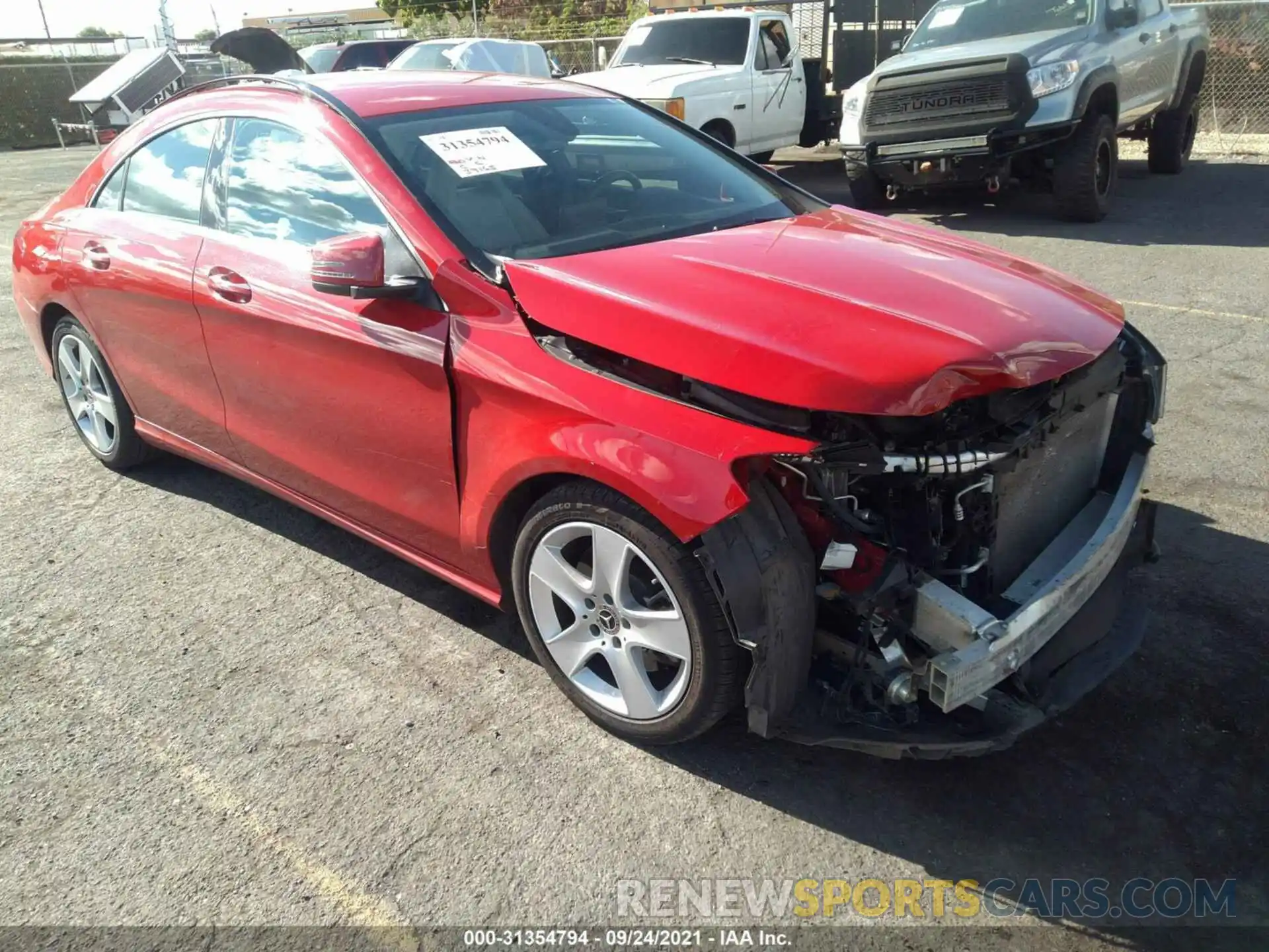 1 Photograph of a damaged car WDDSJ4EB8KN723419 MERCEDES-BENZ CLA 2019