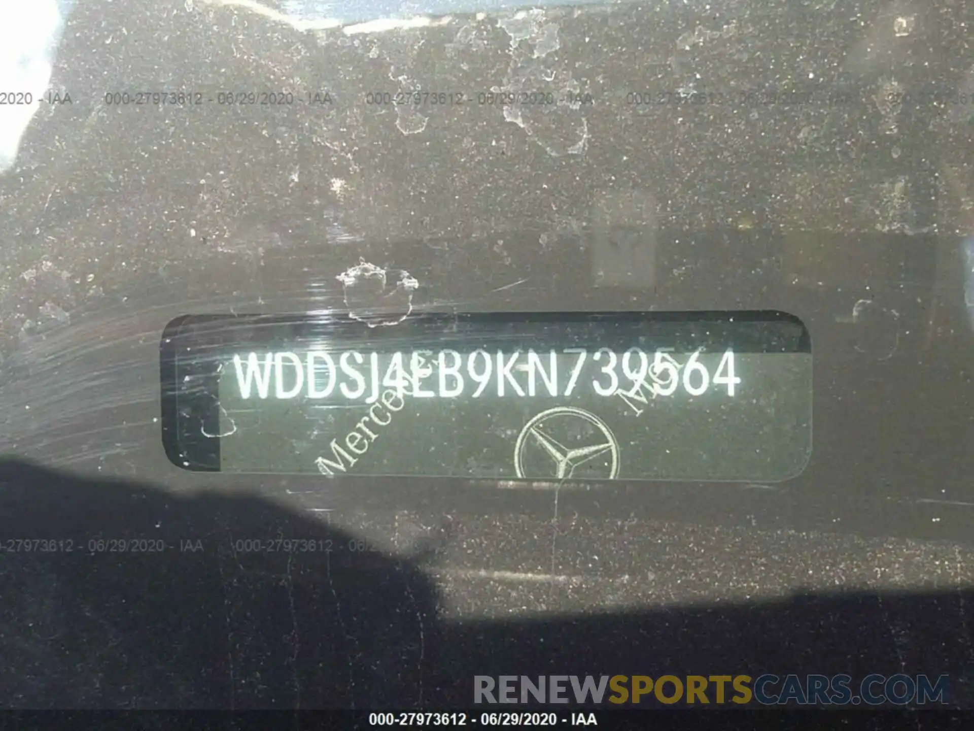 9 Photograph of a damaged car WDDSJ4EB9KN739564 MERCEDES-BENZ CLA 2019