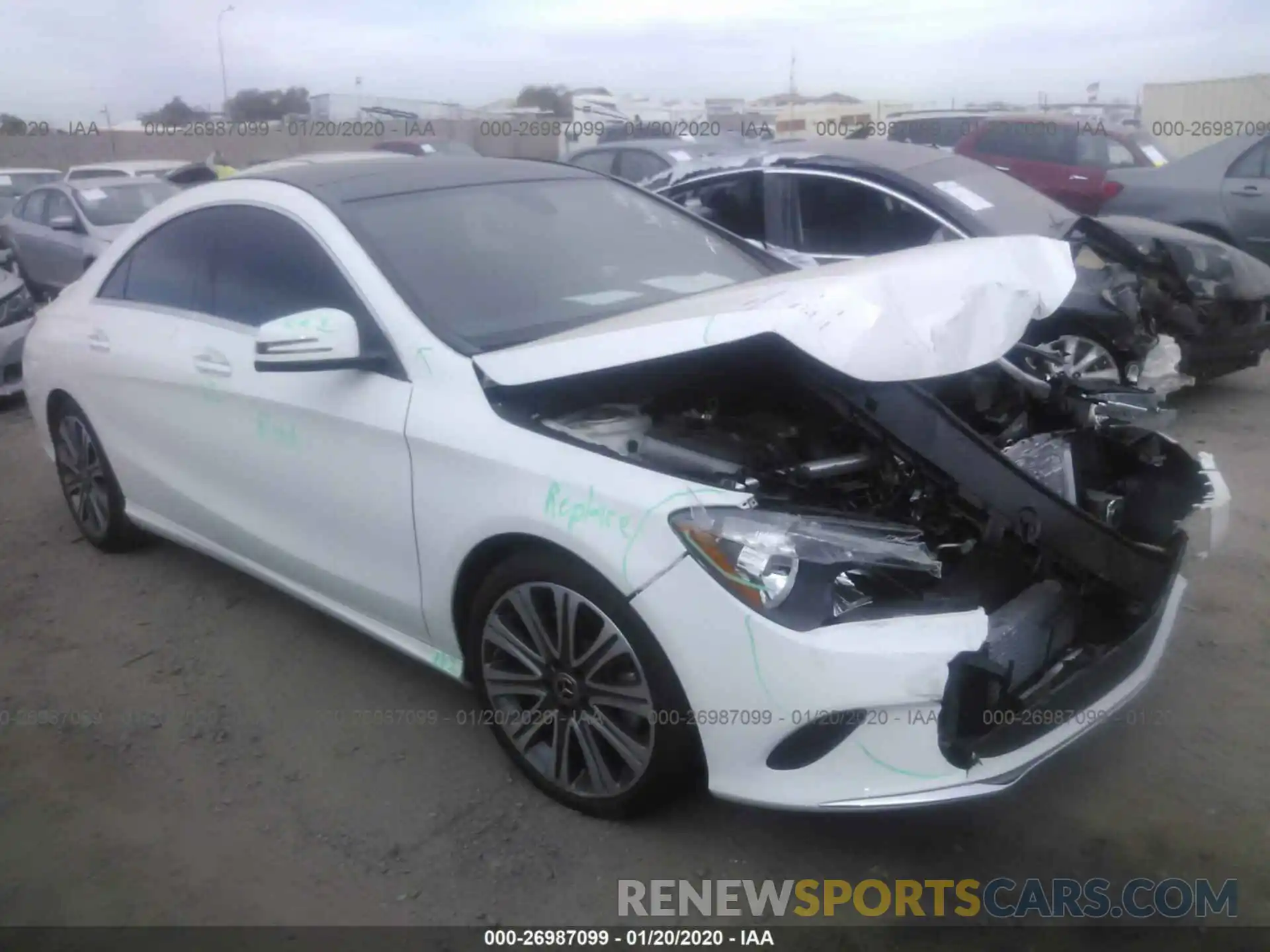 1 Photograph of a damaged car WDDSJ4EB9KN762648 MERCEDES-BENZ CLA 2019