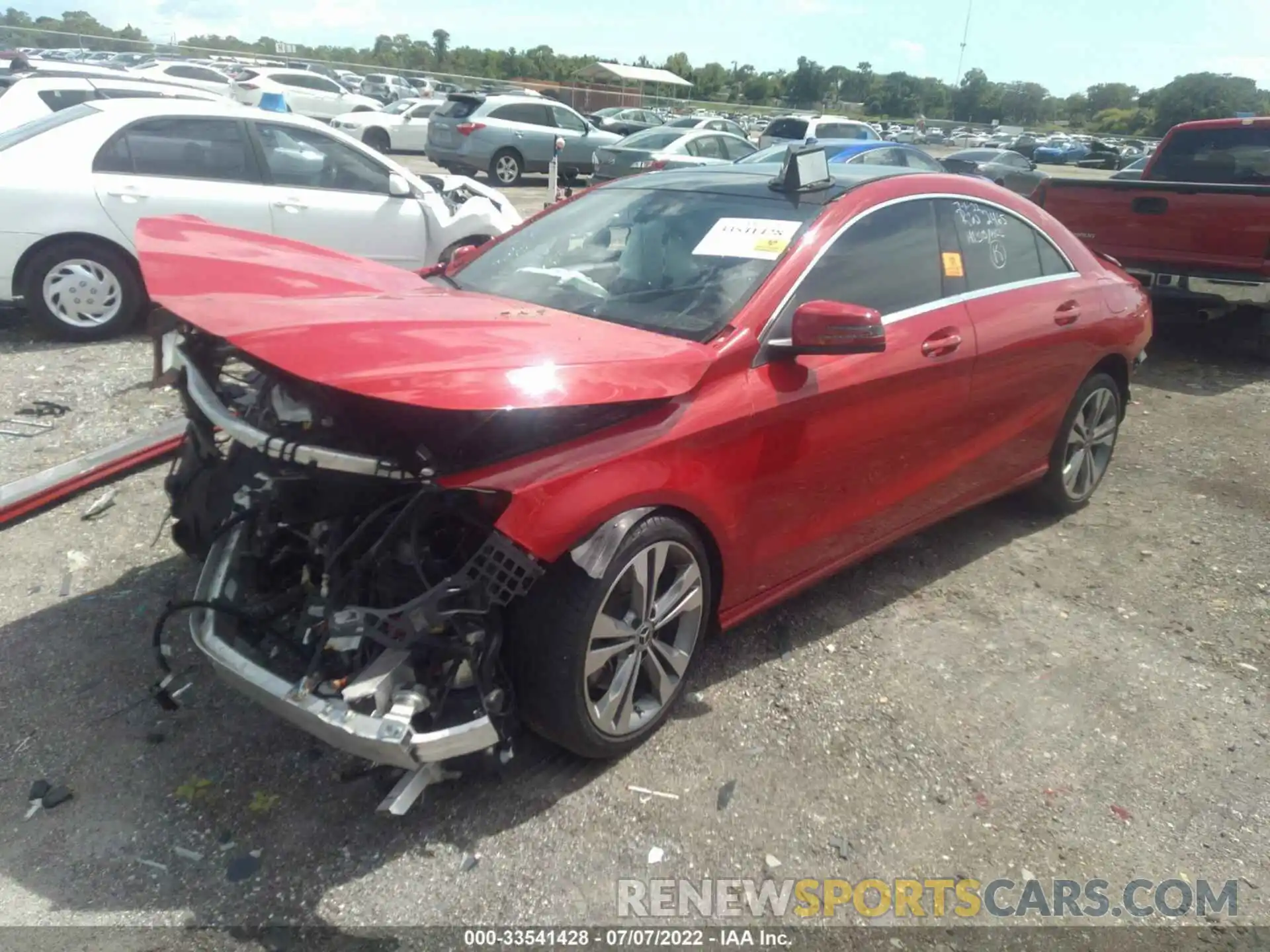 2 Photograph of a damaged car WDDSJ4EB9KN771382 MERCEDES-BENZ CLA 2019