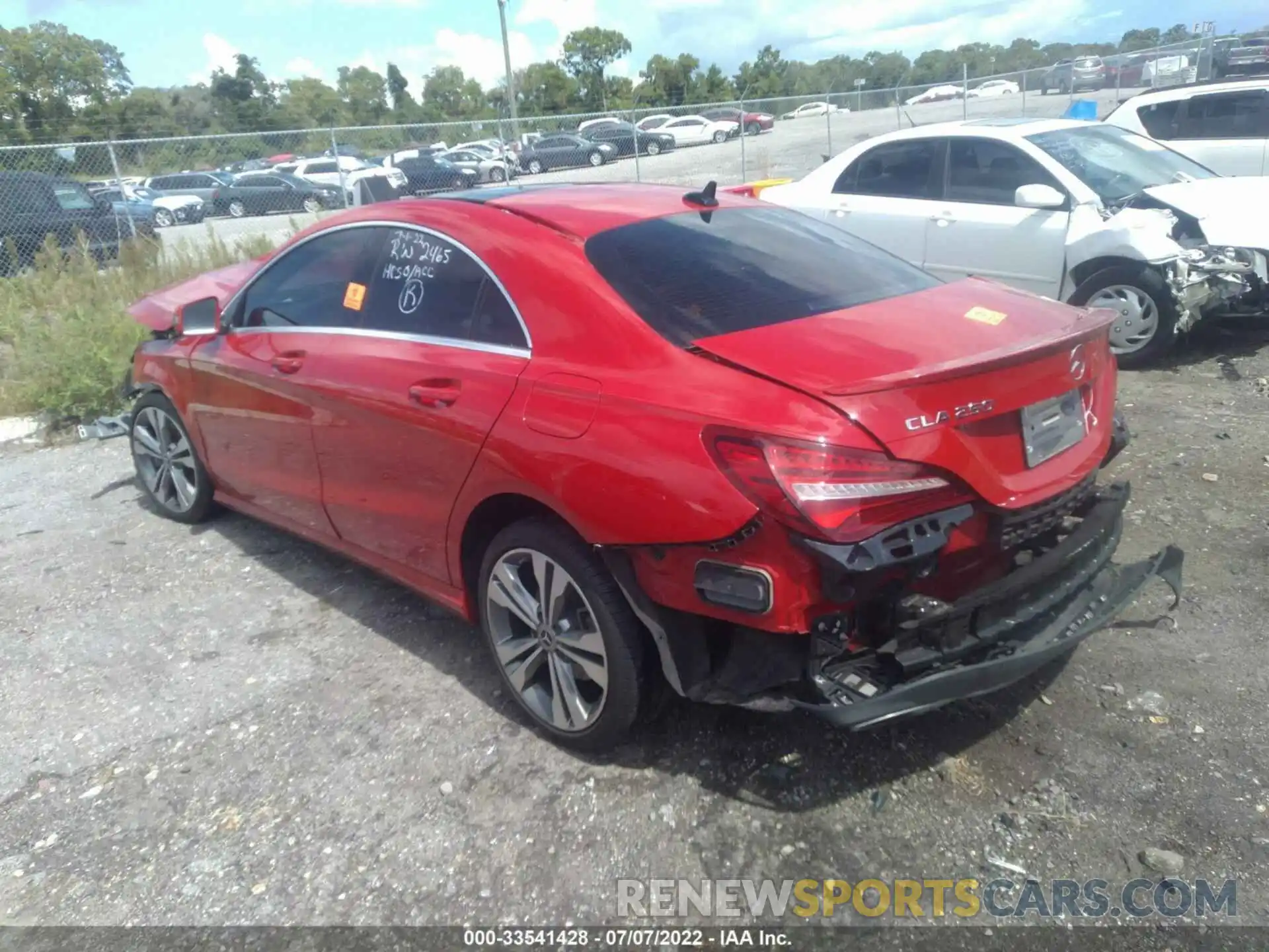 3 Photograph of a damaged car WDDSJ4EB9KN771382 MERCEDES-BENZ CLA 2019