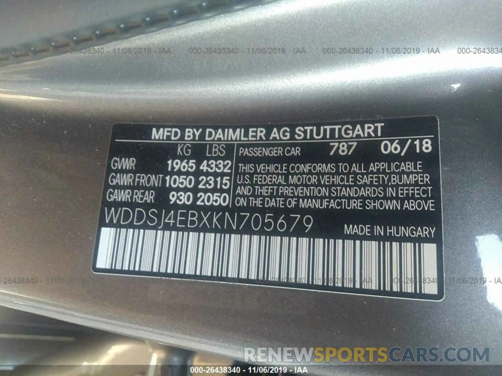 9 Photograph of a damaged car WDDSJ4EBXKN705679 MERCEDES-BENZ CLA 2019