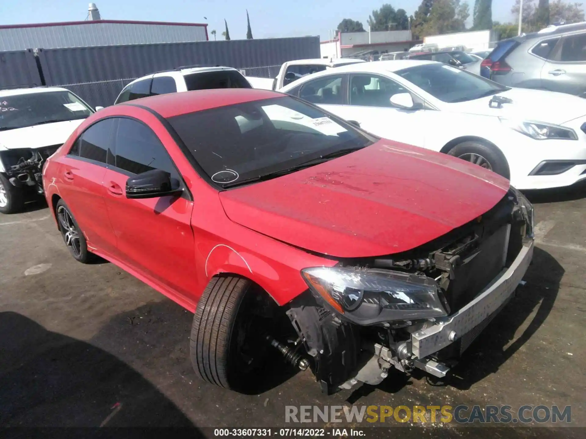 1 Photograph of a damaged car WDDSJ4EBXKN709148 MERCEDES-BENZ CLA 2019