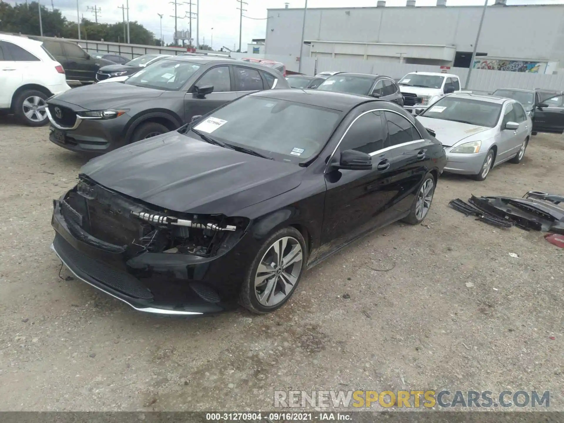 2 Photograph of a damaged car WDDSJ4EBXKN720344 MERCEDES-BENZ CLA 2019