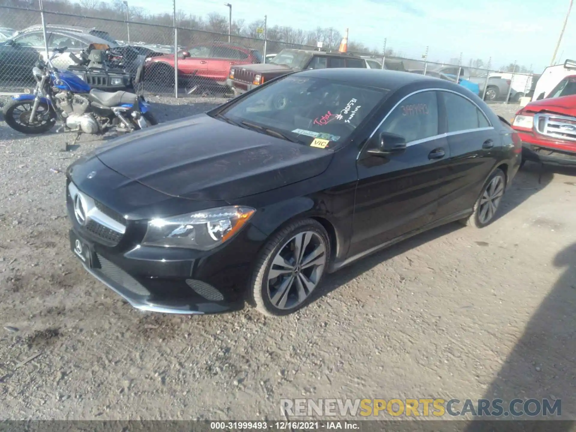 2 Photograph of a damaged car WDDSJ4EBXKN729268 MERCEDES-BENZ CLA 2019