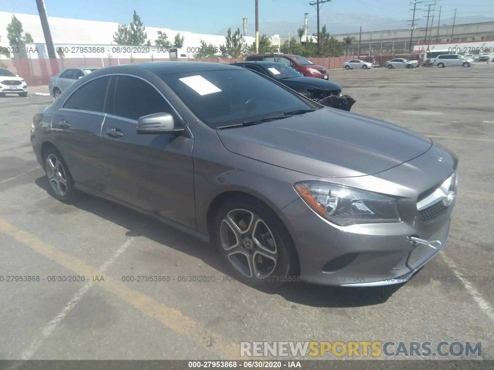 1 Photograph of a damaged car WDDSJ4EBXKN729674 MERCEDES-BENZ CLA 2019