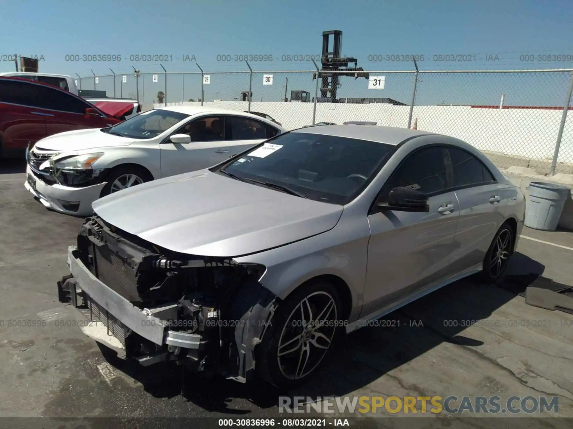 2 Photograph of a damaged car WDDSJ4EBXKN752825 MERCEDES-BENZ CLA 2019