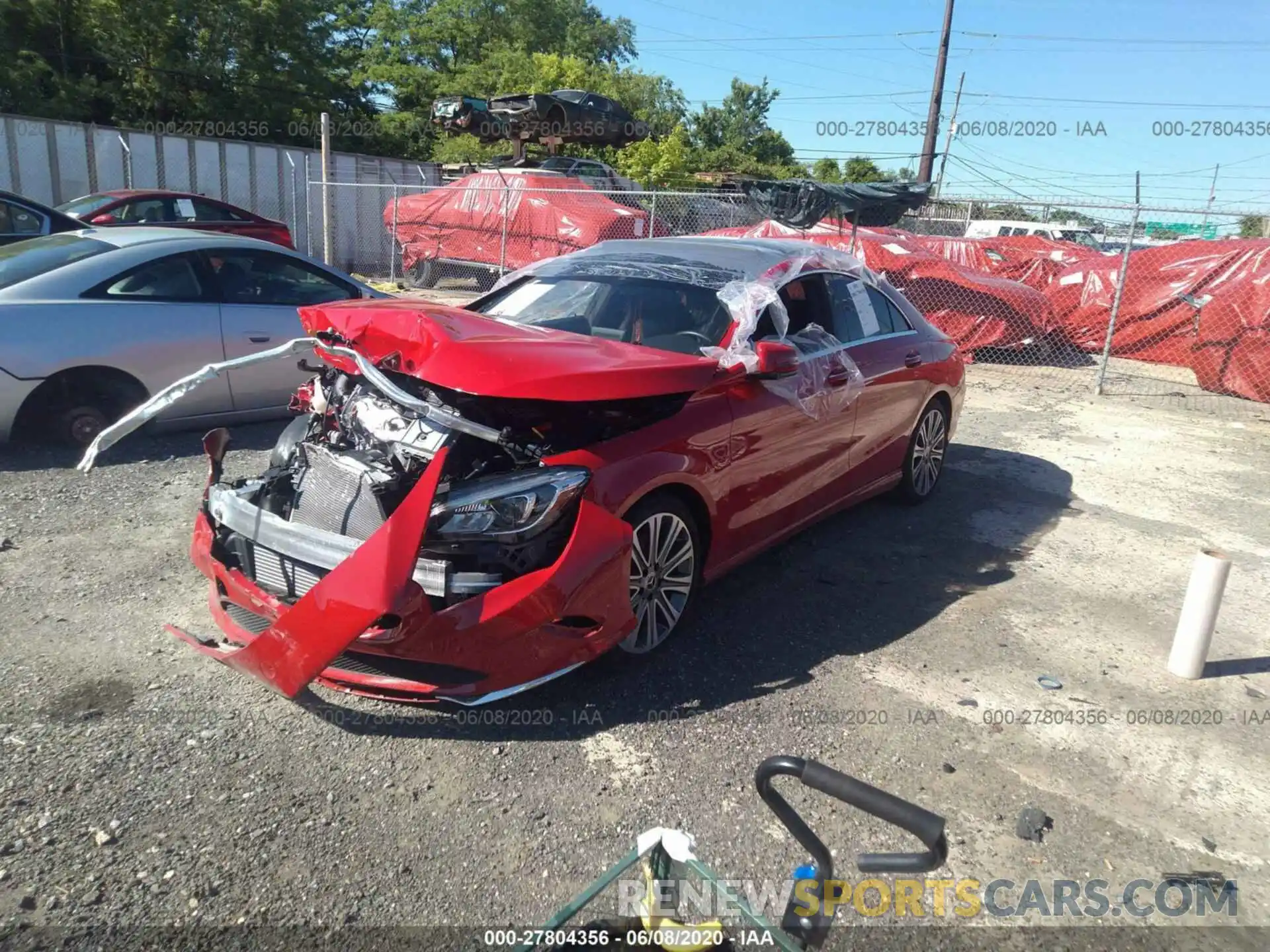 2 Photograph of a damaged car WDDSJ4GB0KN748277 MERCEDES-BENZ CLA 2019