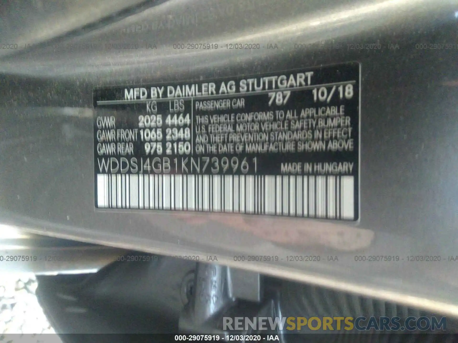 9 Photograph of a damaged car WDDSJ4GB1KN739961 MERCEDES-BENZ CLA 2019