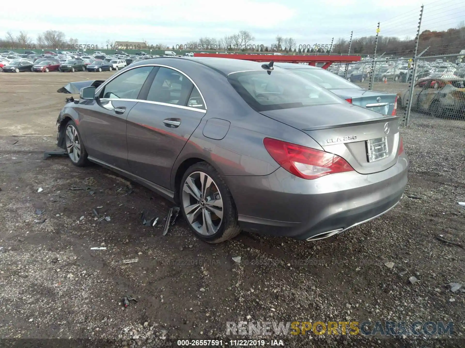 3 Photograph of a damaged car WDDSJ4GB1KN748188 MERCEDES-BENZ CLA 2019