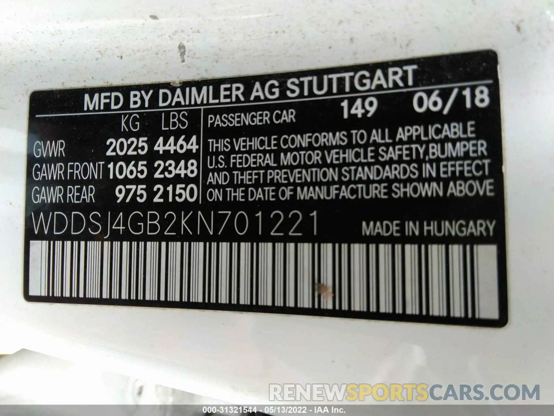 9 Photograph of a damaged car WDDSJ4GB2KN701221 MERCEDES-BENZ CLA 2019