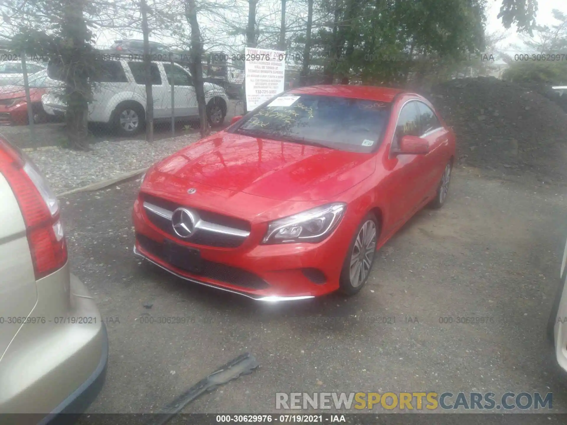 2 Фотография поврежденного автомобиля WDDSJ4GB2KN723252 MERCEDES-BENZ CLA 2019