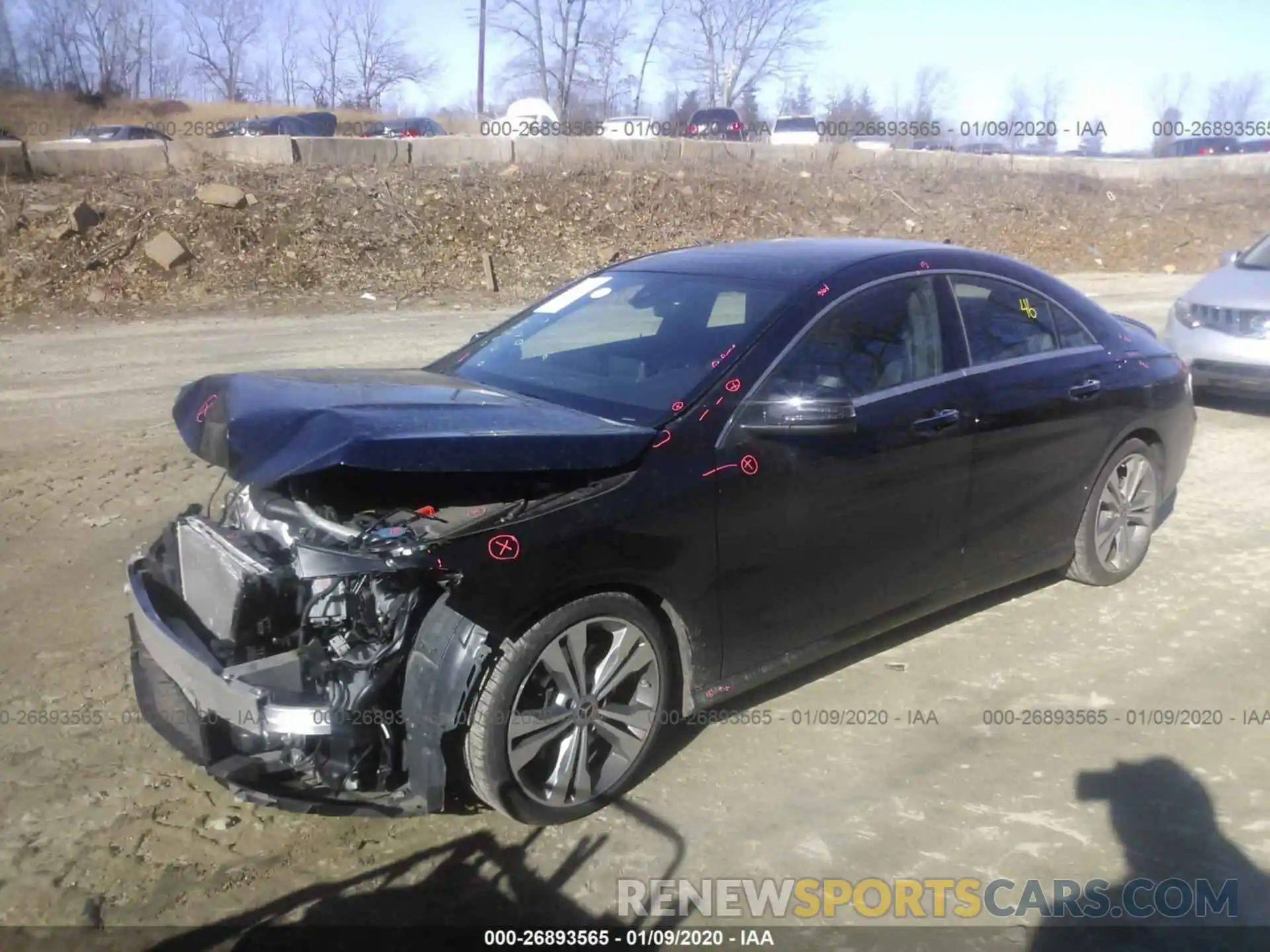 2 Photograph of a damaged car WDDSJ4GB3KN699303 MERCEDES-BENZ CLA 2019