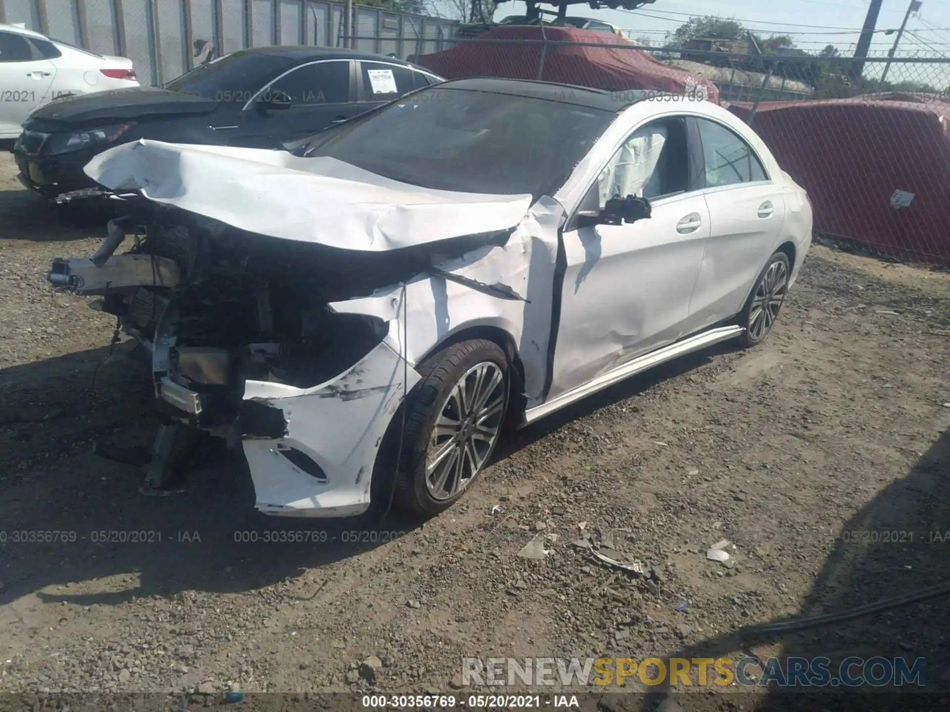 2 Photograph of a damaged car WDDSJ4GB3KN736513 MERCEDES-BENZ CLA 2019