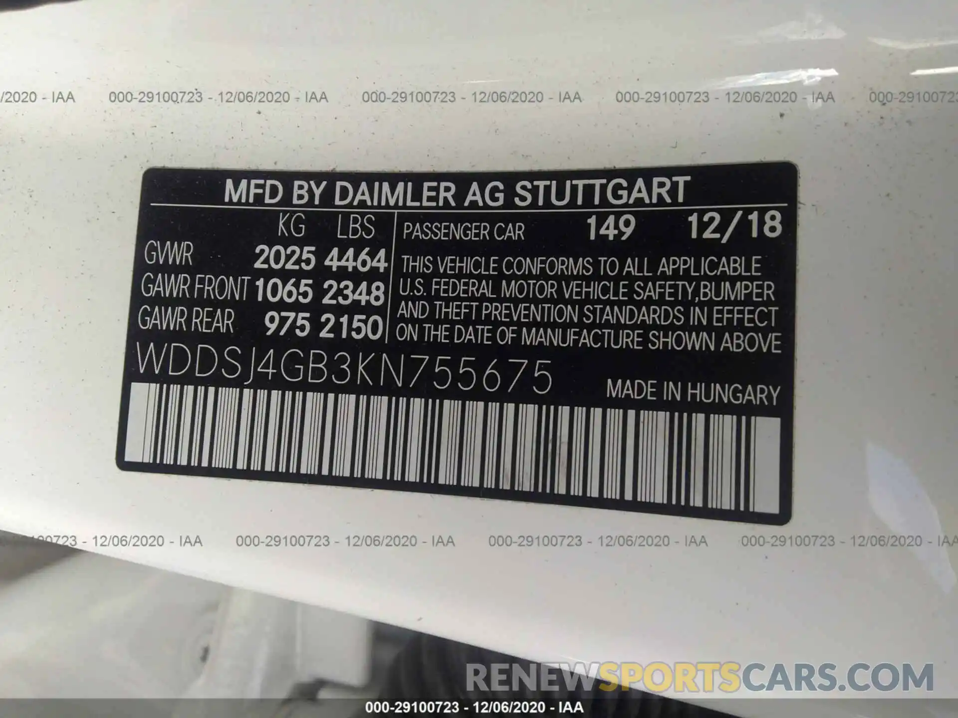 9 Photograph of a damaged car WDDSJ4GB3KN755675 MERCEDES-BENZ CLA 2019