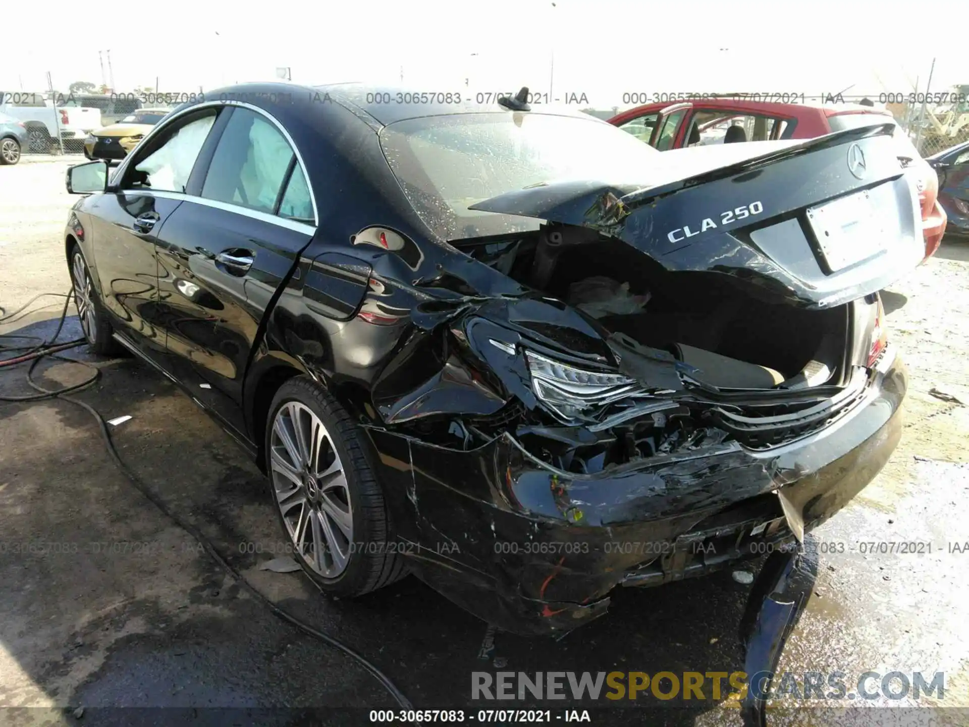 3 Photograph of a damaged car WDDSJ4GB4KN757452 MERCEDES-BENZ CLA 2019