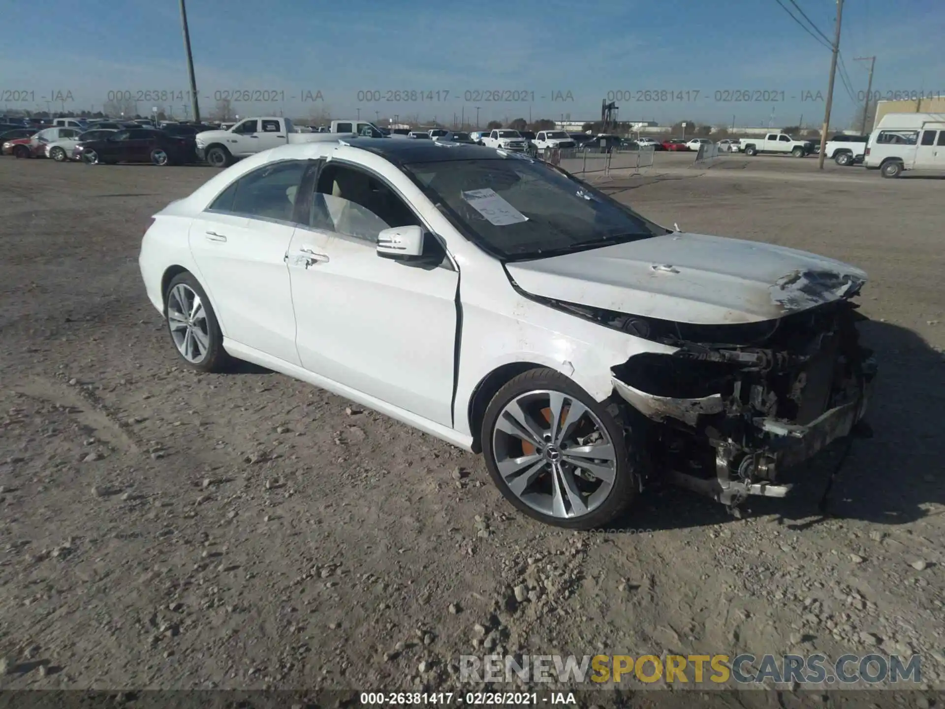 1 Photograph of a damaged car WDDSJ4GB4KN763915 MERCEDES-BENZ CLA 2019